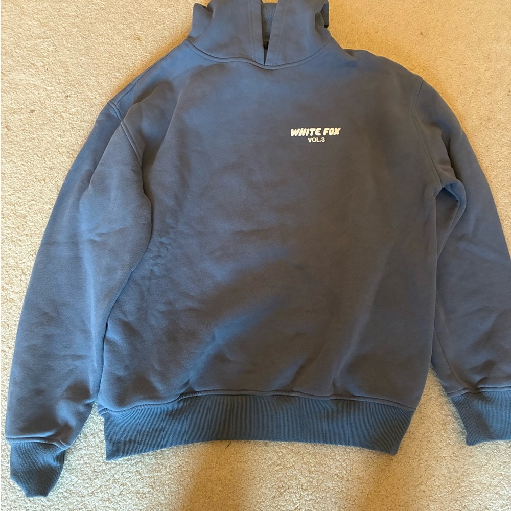 White Fox Boutique Blue Sweatshirt